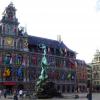 Belgium, Antwerp, City Hall, Grote Markt, panorama