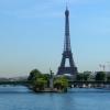France, Paris, Seine, Eiffel Tower, Ile aux Cygnes, Statue of Liberty